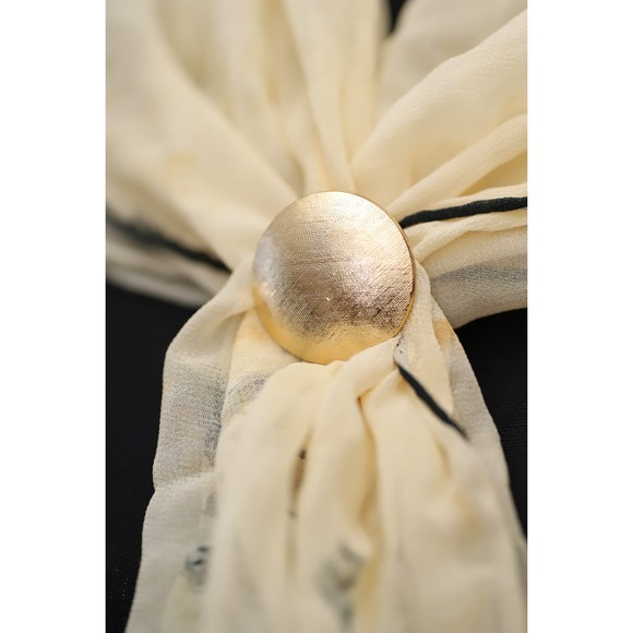 1960s Vintage Gold Scarf Clip Western Germany - Picture 4 of 5